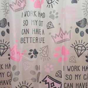 Bundle of 3/$35 Cute shower curtains WORK CAT